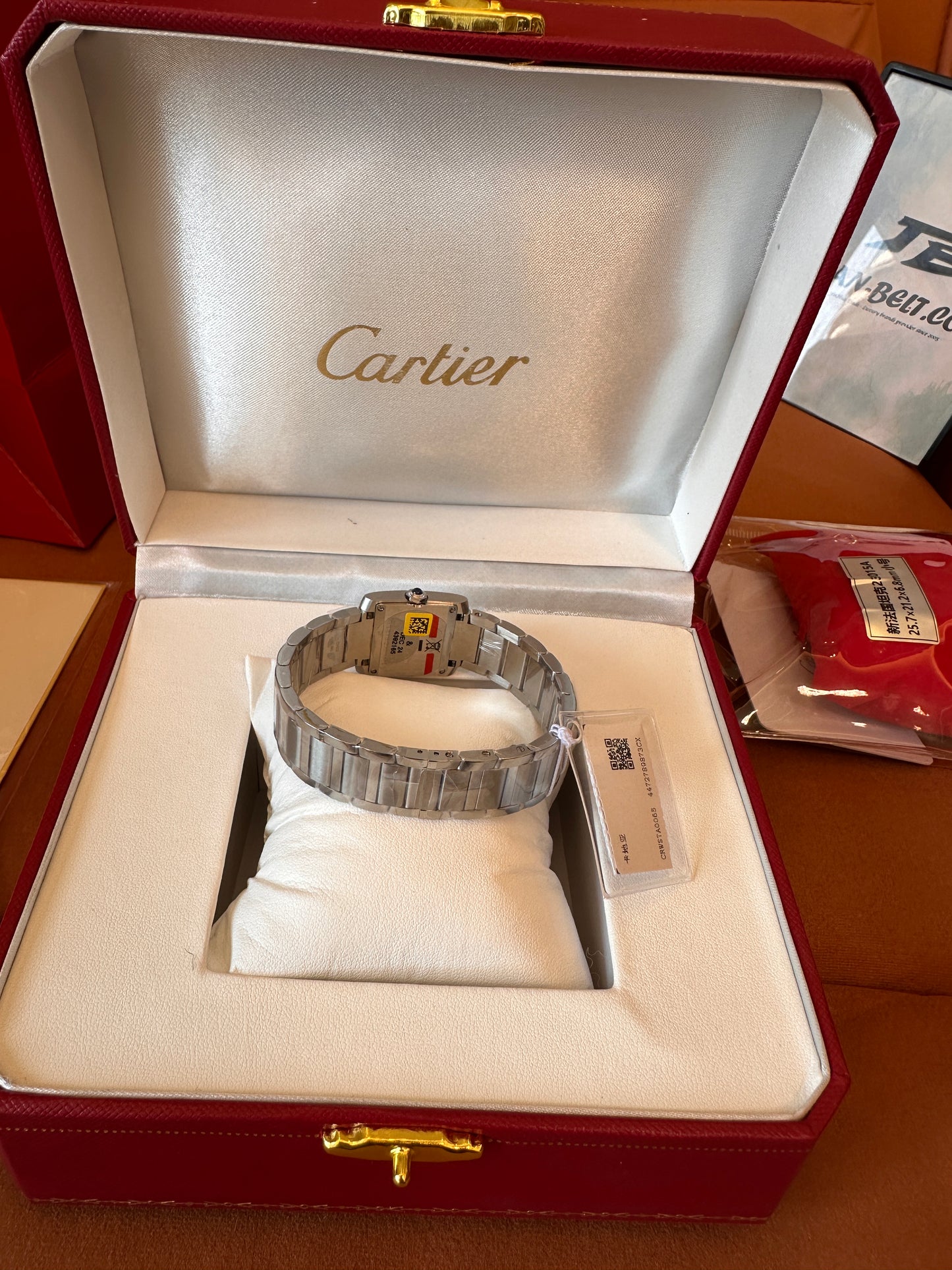 Cartier Tank Française Stainless Steel watch – iconic rectangular design