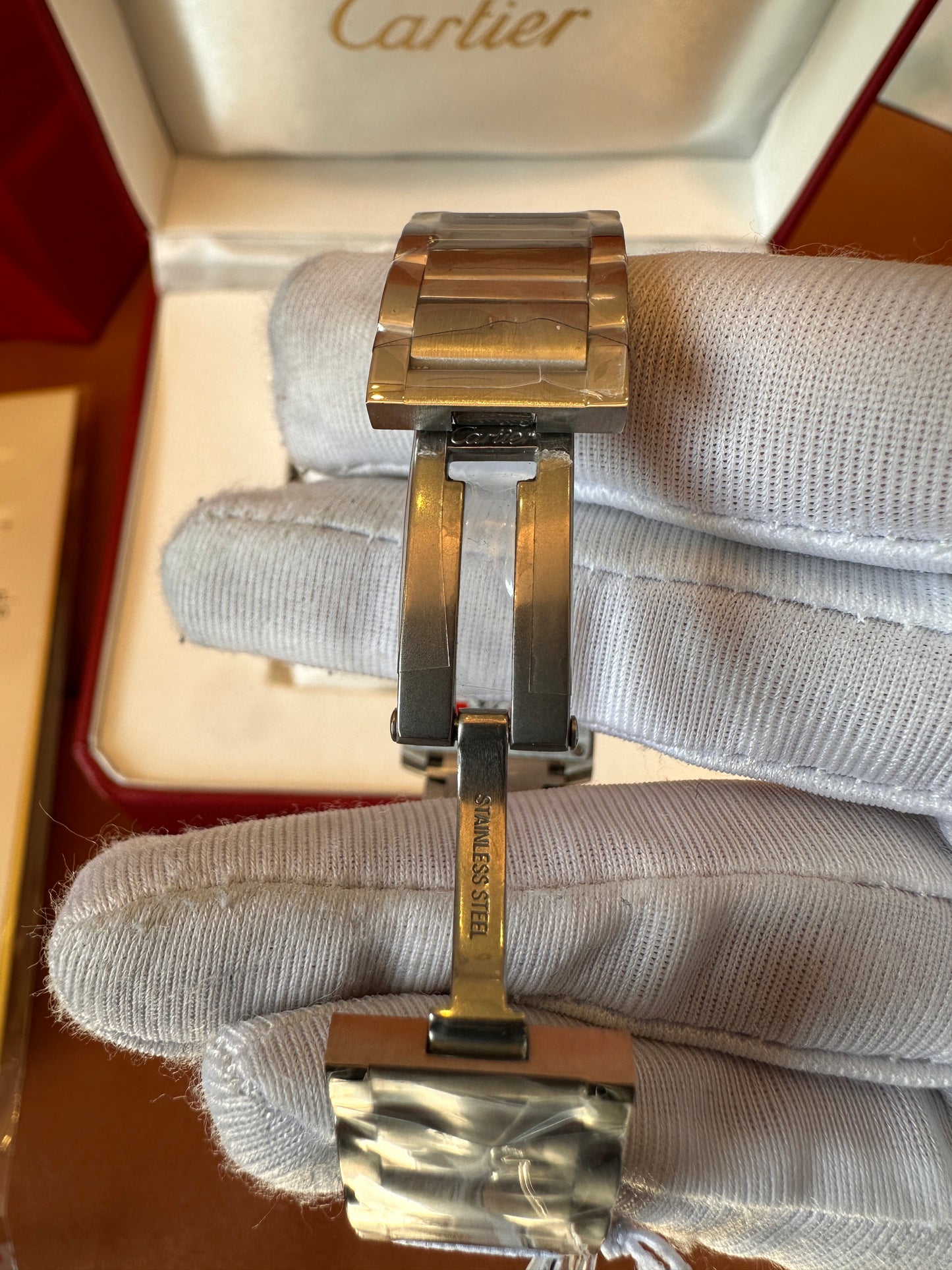 Cartier Tank Française Stainless Steel watch – iconic rectangular design