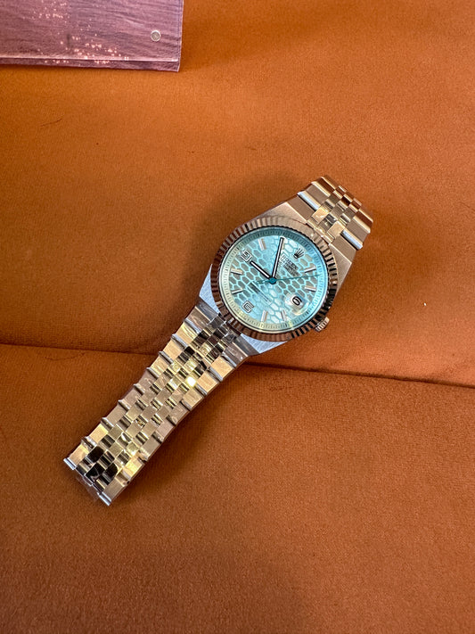 Rolex Datejust Ice Blue Mosaic Dial – Jubilee Bracelet