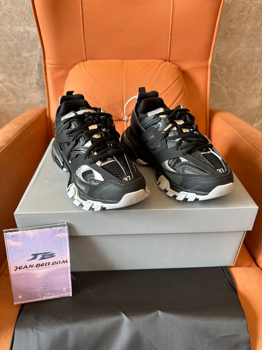 Balenciaga Track Sneakers Black Silver – Mesh & Nylon Running Shoes