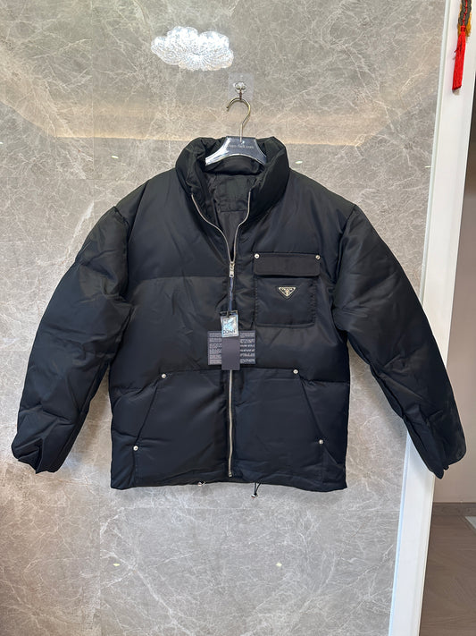 Prada Re-Nylon Down Jacket Black