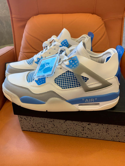 Air Jordan 4 x Off-White -university blue