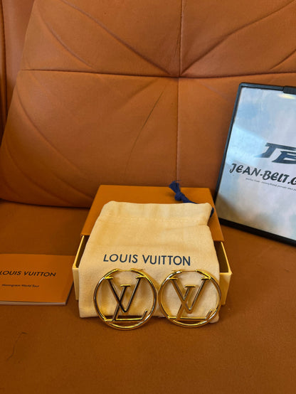 Louis Vuitton  gold hoop earrings