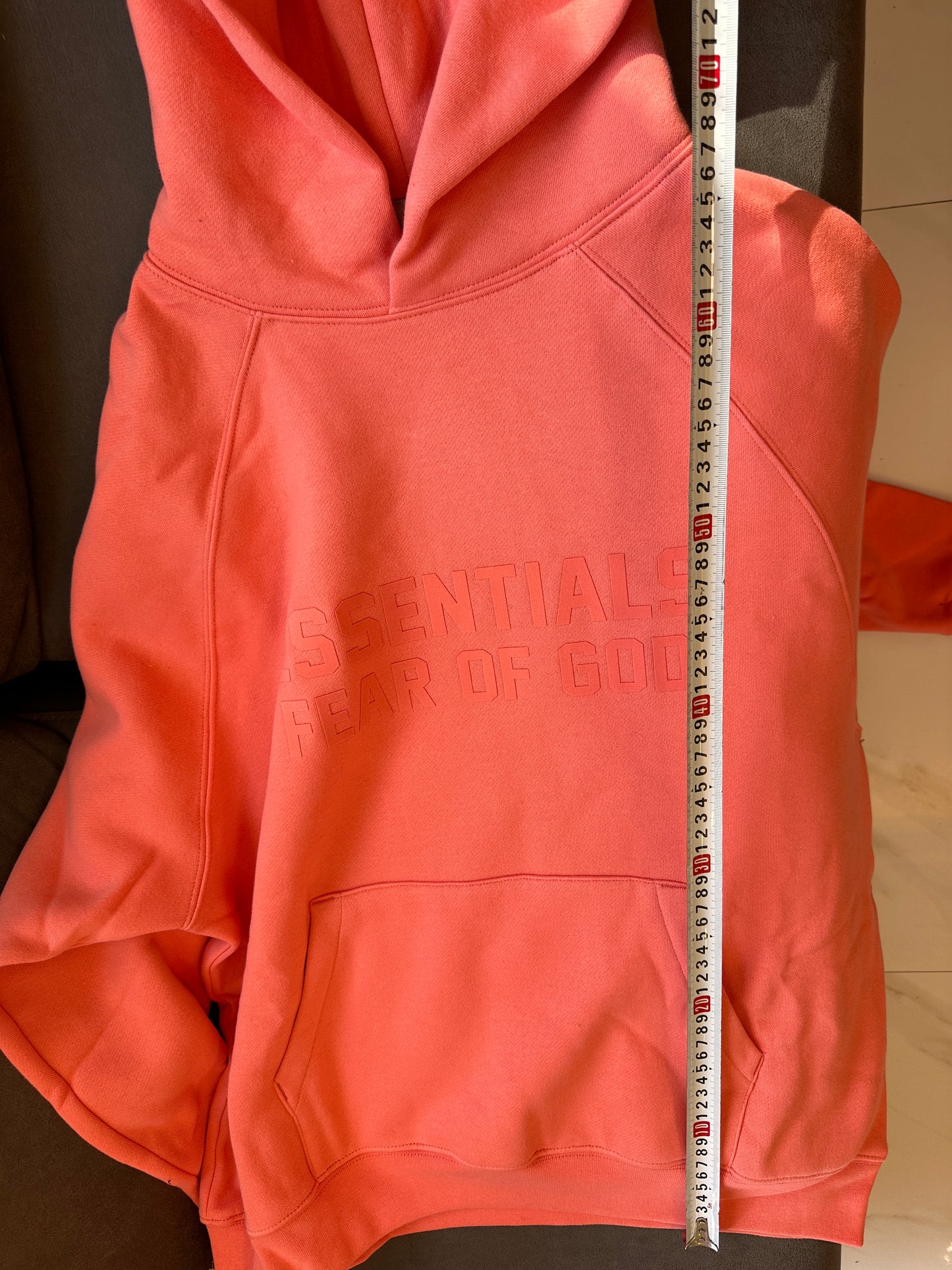 Essentials Fear of God coral hoodie