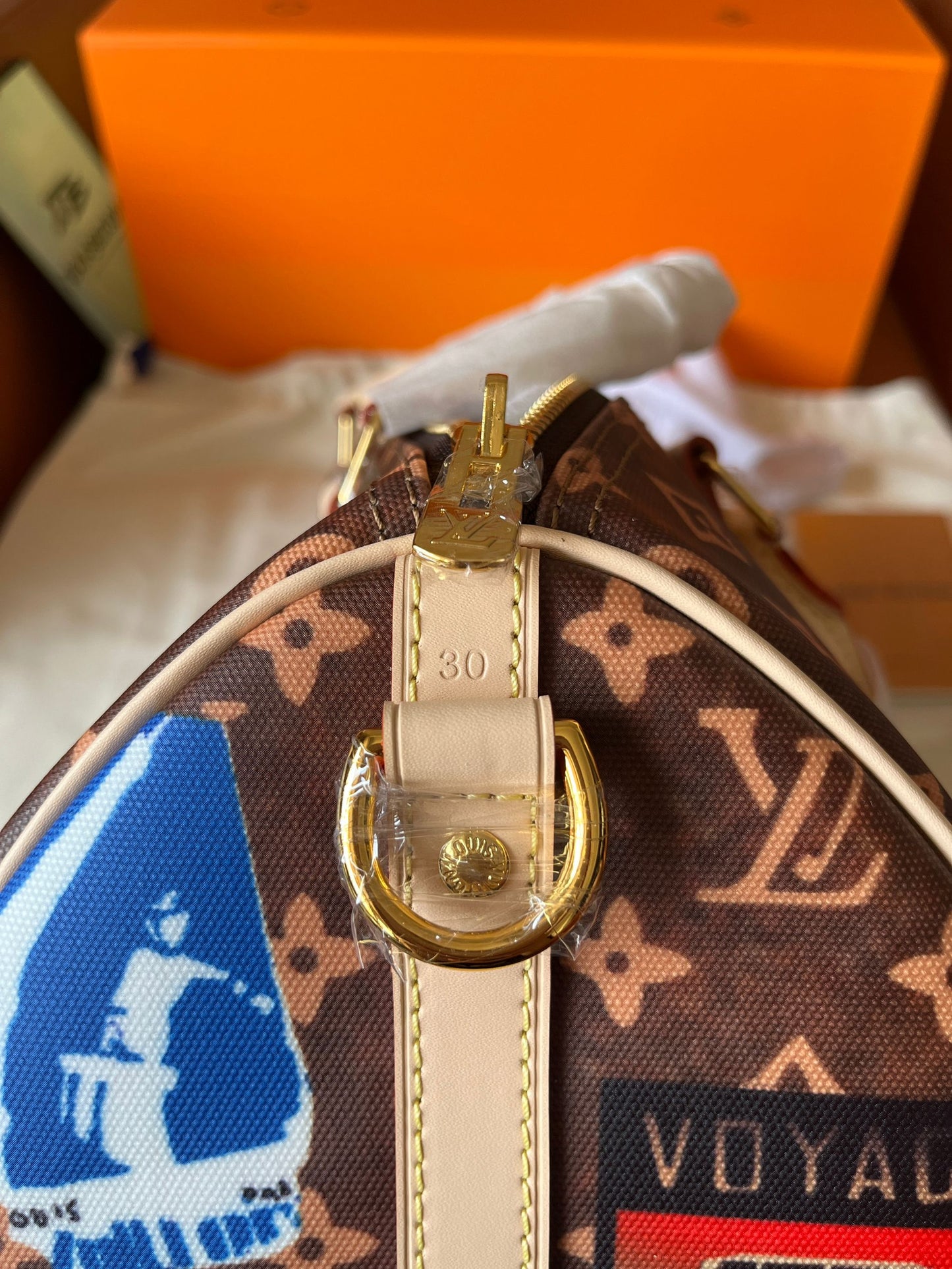 LOUIS VUITTON speedy bandouliere 30 monogram canvas weekend bag