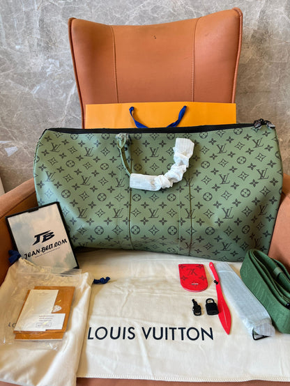 Louis Vuitton LV unisex keepall bandoulière  monogram  travel beg