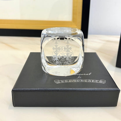 Baccarat x Chrome Hearts Crystal Dice Decor Piece