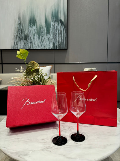 Baccarat Crystal Wine Glass Set (2-Piece Gift Box)