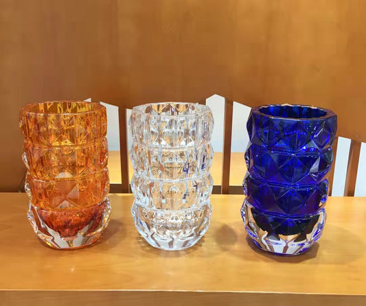 Baccarat LOUXOR Crystal Vase Collection – 6 Color Options