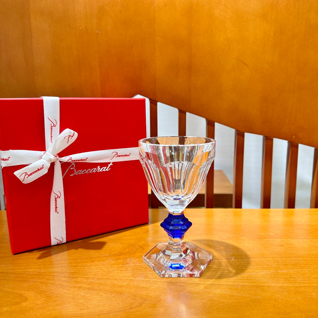 Baccarat Harcourt Crystal Wine Glass - Blue