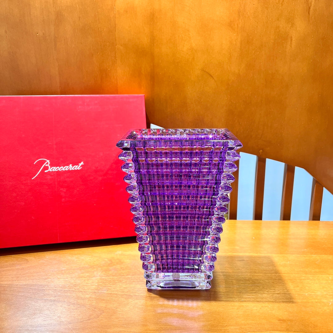 Baccarat Eye Collection Crystal Vase – Large, Purple