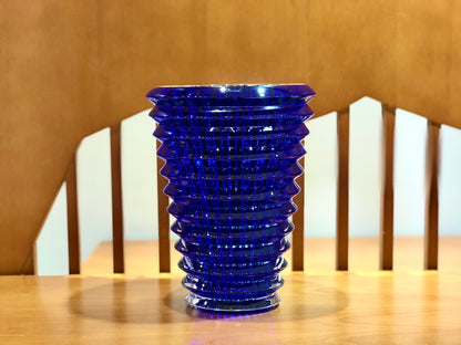 Baccarat EYE Series Cobalt Blue Crystal Vase