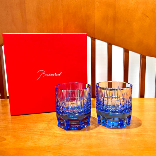 Baccarat Harmonie Crystal Tumblers Set (2-Piece) - Blue