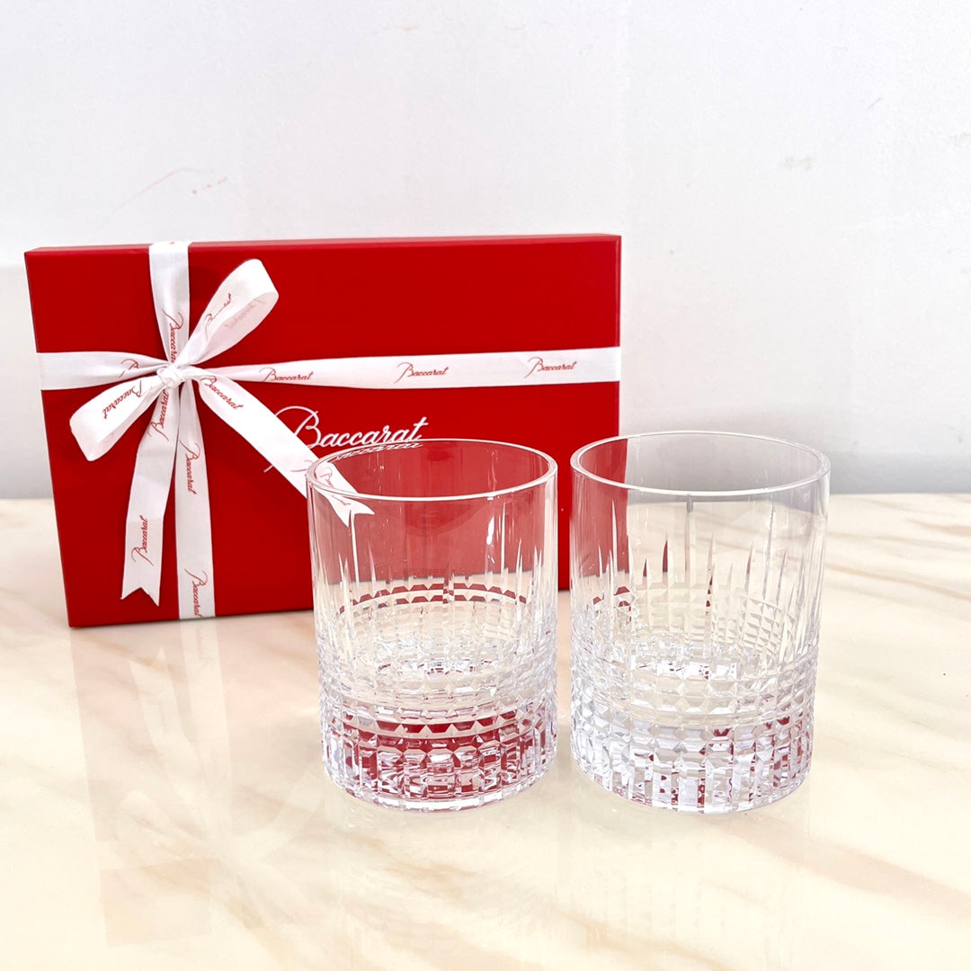 Baccarat Nancy Collection Whiskey Crystal Glasses (Set of 2) - Clear