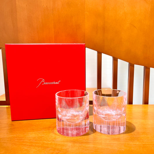 Baccarat GLORIA Angel Wings Whiskey Glass - Pink Edition