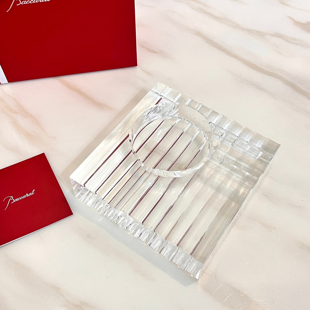 Baccarat Crystal Ashtray Collection - Luxurious Colorful Design