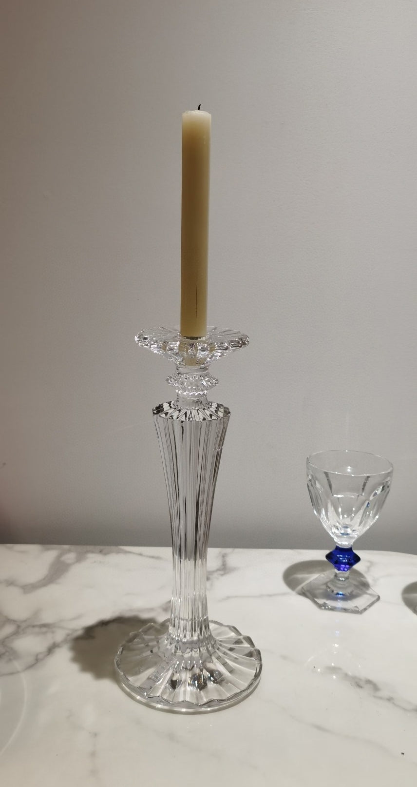 Baccarat Mille Nuits Crystal Candle Holder - Elegant Crystal Lighting for Romantic Ambiance