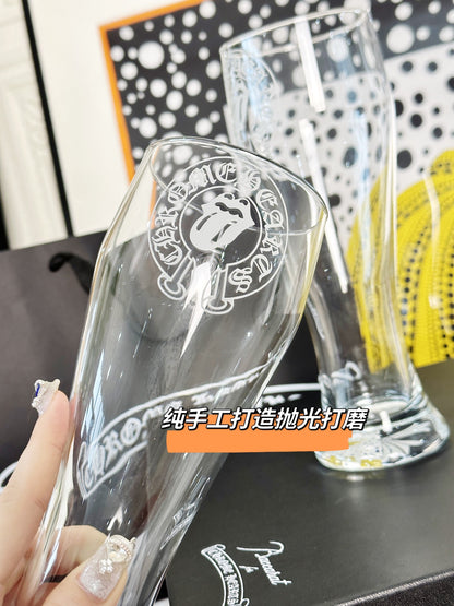 Chrome Hearts x Baccarat Collaboration Crystal Beer Glass Set