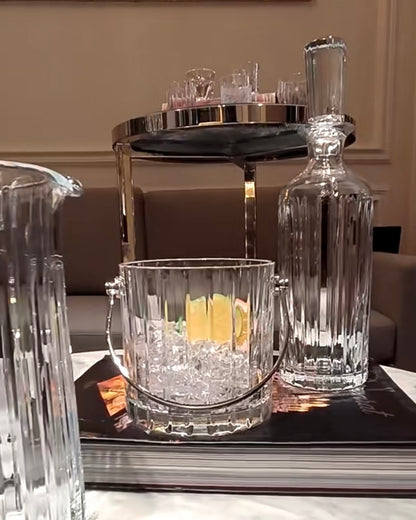 Baccarat Harmonie & Nancy Crystal Ice Bucket Collection - Timeless Elegance in Crystal Design