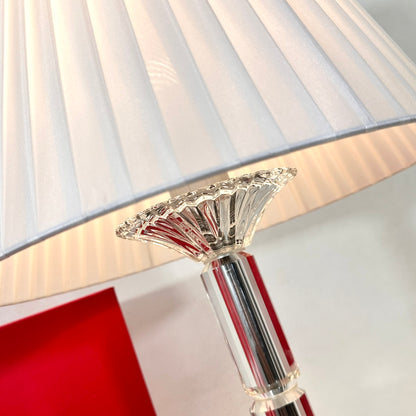 Baccarat Mille Nuits Crystal Table Lamp - Elegant Diamond Cut Design by Mathias