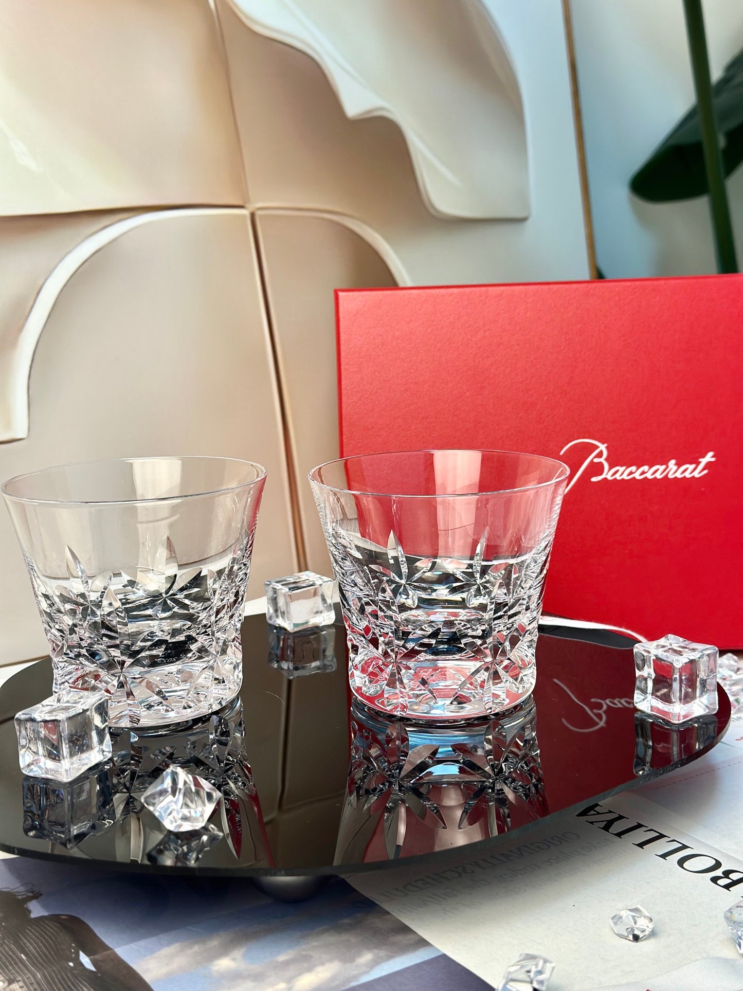 Baccarat Brilliant 2023 Annual Edition Crystal Whiskey Glasses (Set of 2)