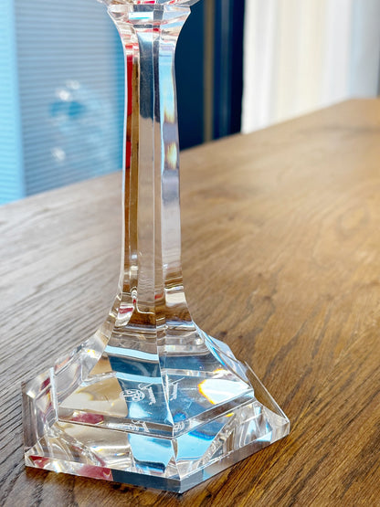 Baccarat Harcourt "Fire of My Heart" Crystal Candle Holder