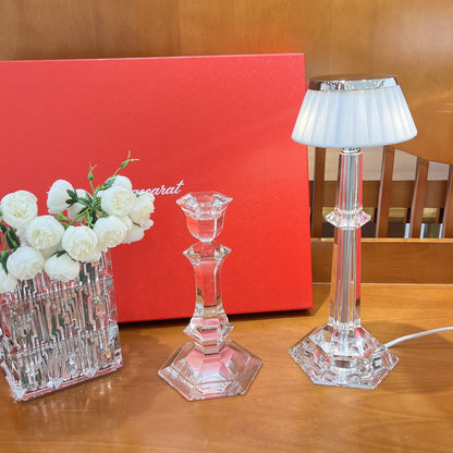 Baccarat Harcourt "Fire of Passion" Mini Crystal Candle Holder