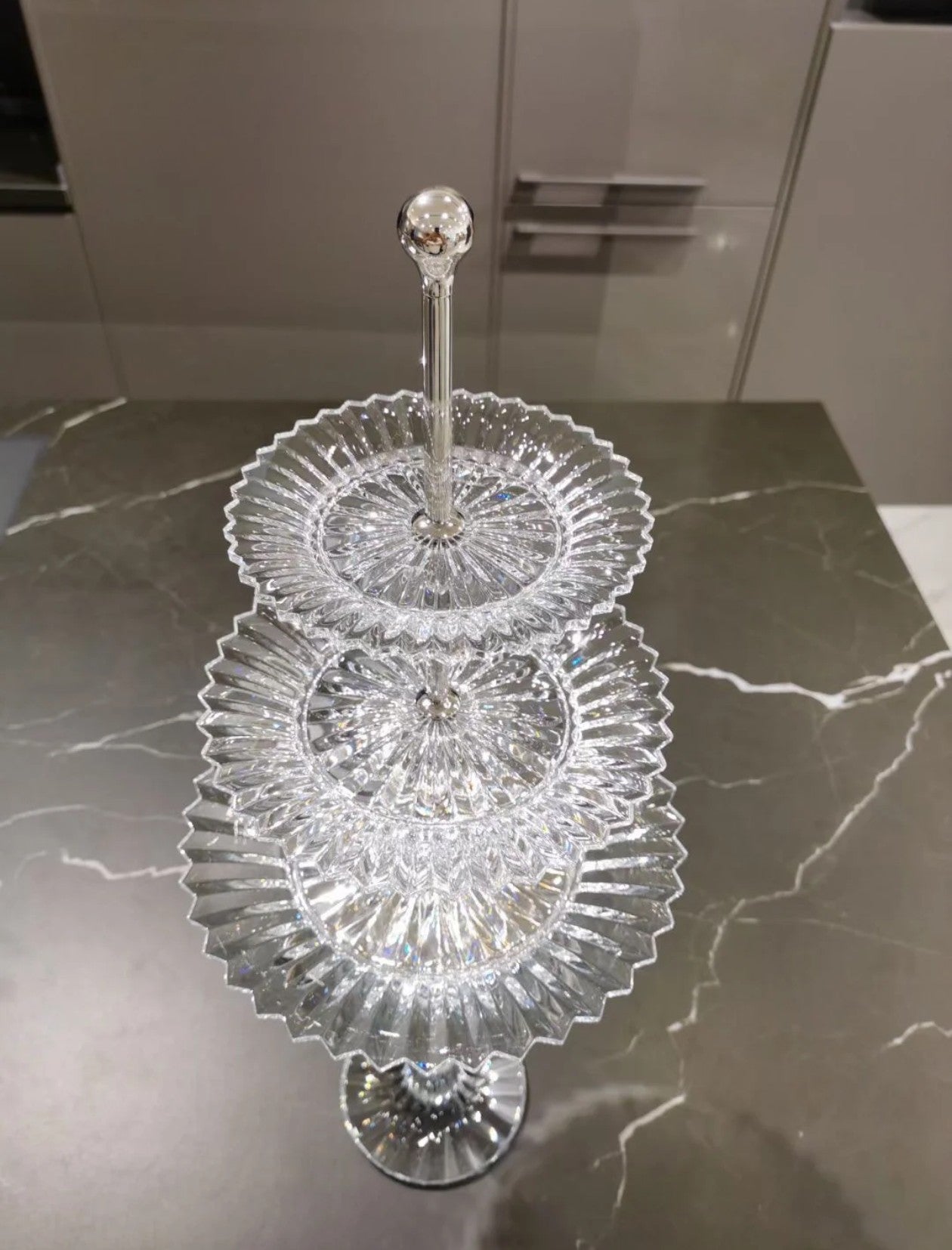 Baccarat Mille Nuits High Crystal Dessert Stand