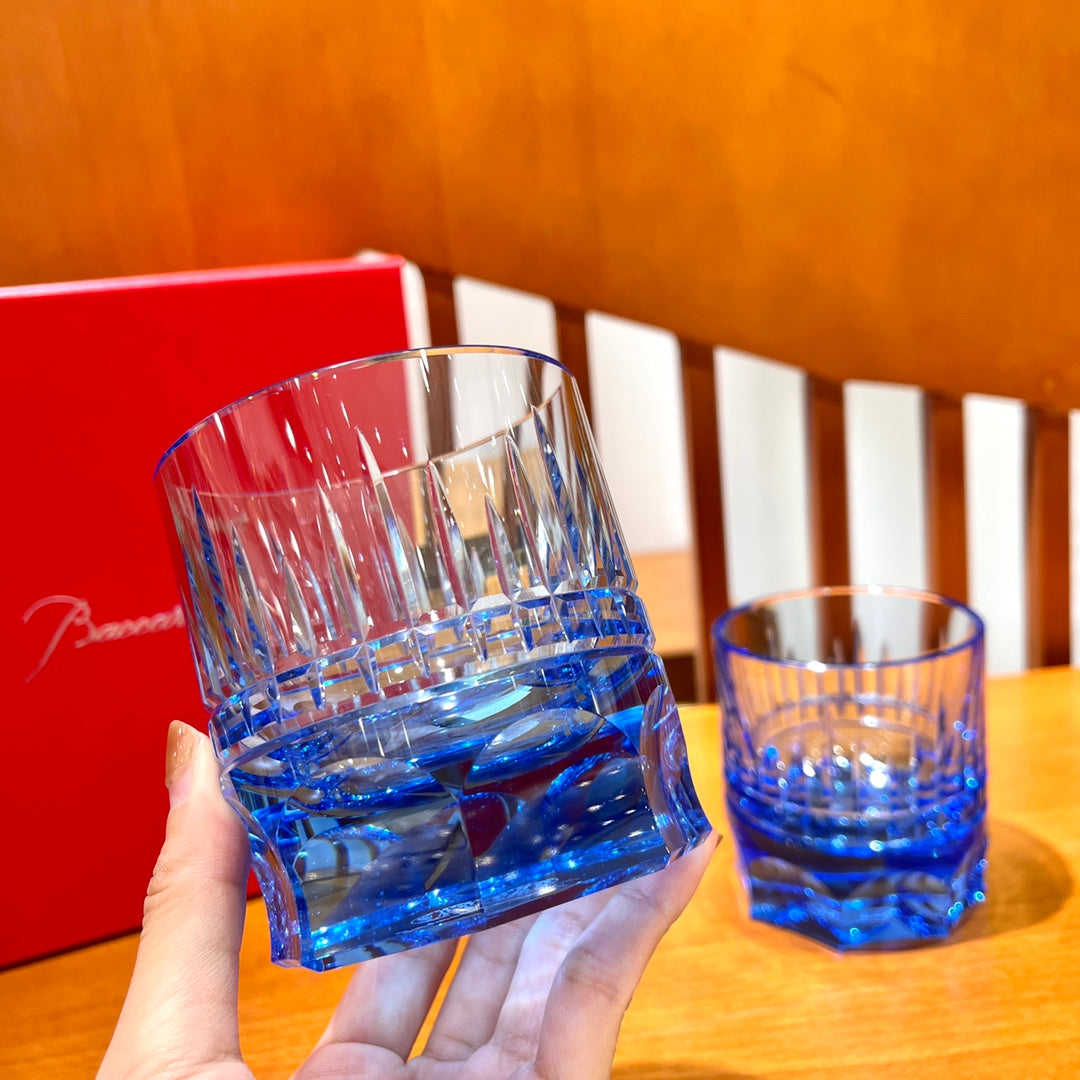 Baccarat Harmonie Crystal Tumblers Set (2-Piece) - Blue