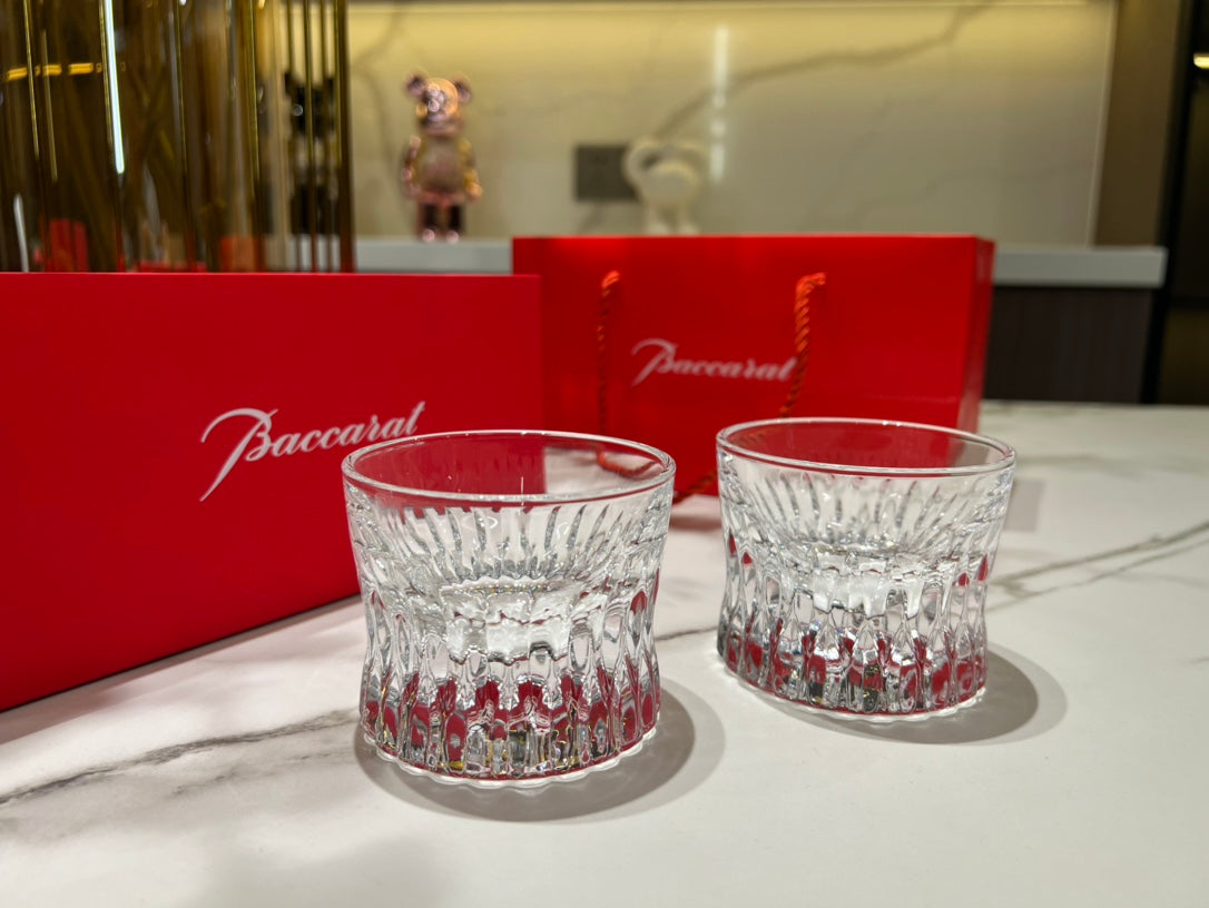 Baccarat Louxor Whiskey Glass Set - Inspired by Egyptian Archaeology (2-Piece)