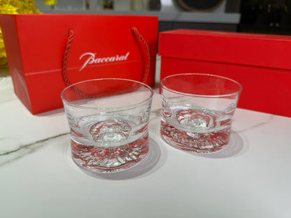 Baccarat Crystal Whiskey Tumbler Set - Handcrafted Elegance