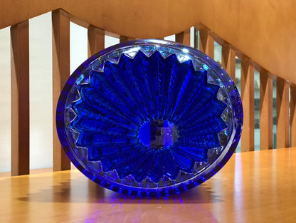 Baccarat EYE Series Cobalt Blue Crystal Vase