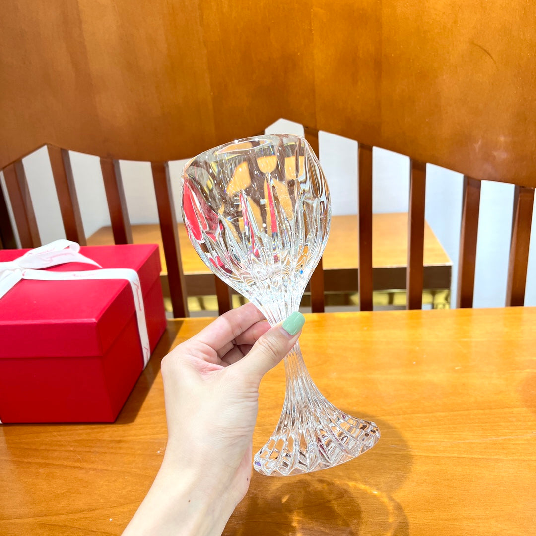 Baccarat Massena Crystal Red Wine Glass - Luxurious Handcrafted French Crystal Goblet