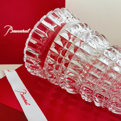 Baccarat Harcourt Collection - Handcrafted Crystal Vase with Intricate Cut Design