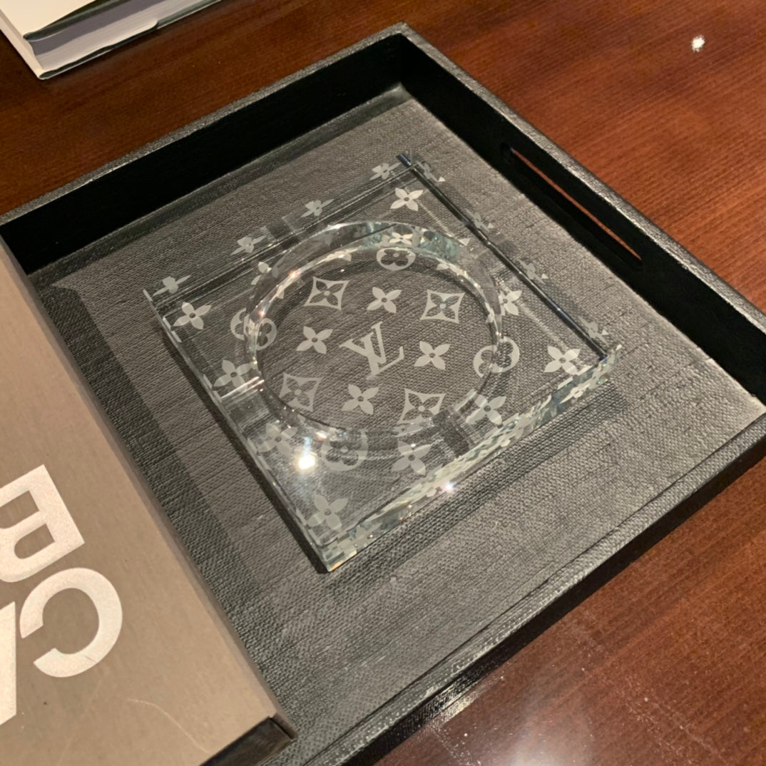 Louis Vuitton x Baccarat Crystal Ashtray – Limited Edition Luxe Home Decor