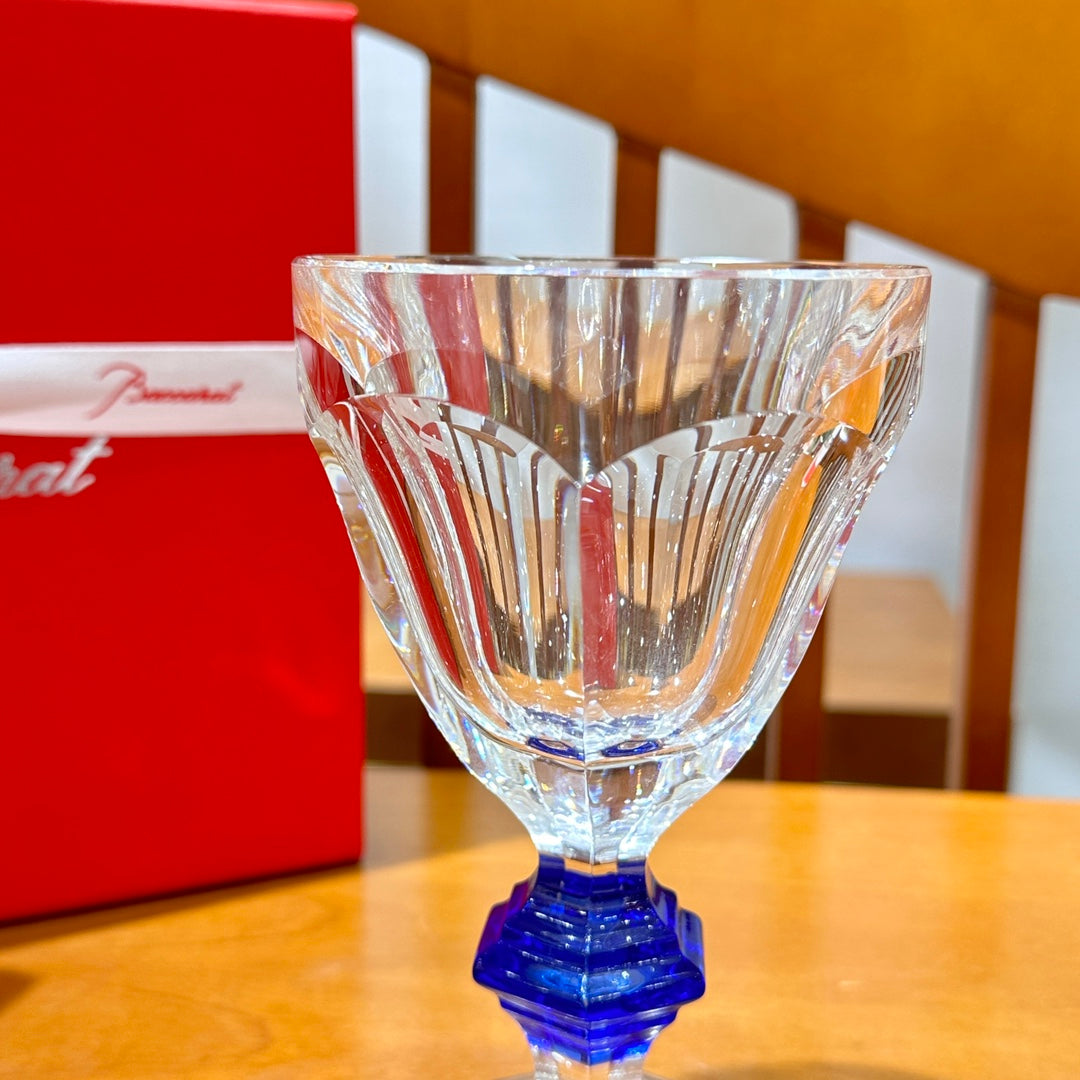 Baccarat Harcourt Crystal Wine Glass - Blue