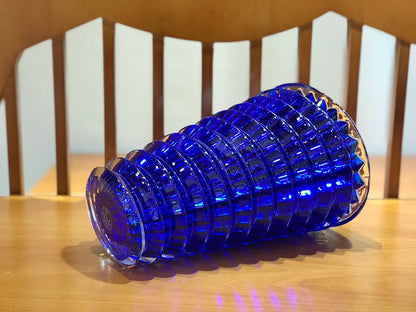 Baccarat EYE Series Cobalt Blue Crystal Vase