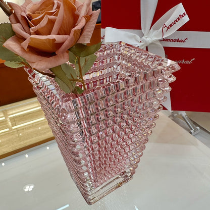 Baccarat EYE Crystal Vase - Limited Edition Trapezoidal Design for Qixi Festival