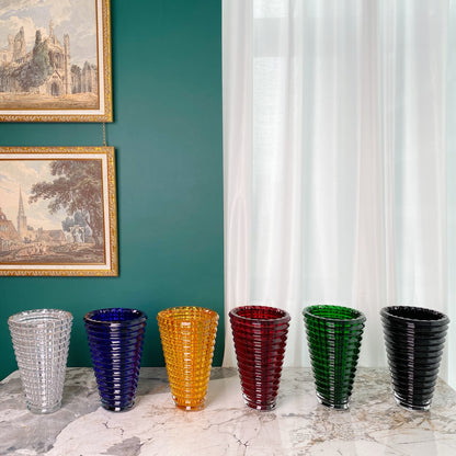 Baccarat EYE Series Clear Crystal Vase - Multi-color