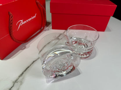 Baccarat Crystal Whiskey Tumbler Set - Handcrafted Elegance