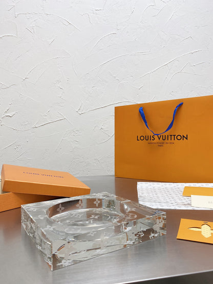 Louis Vuitton x Baccarat Crystal Ashtray – Limited Edition Luxe Home Decor