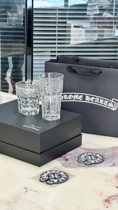 Chrome Hearts x Baccarat Luxury Crystal Whiskey Glass Set - Limited Edition