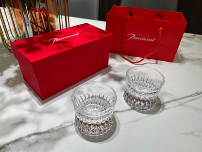 Baccarat Louxor Whiskey Glass Set - Inspired by Egyptian Archaeology (2-Piece)