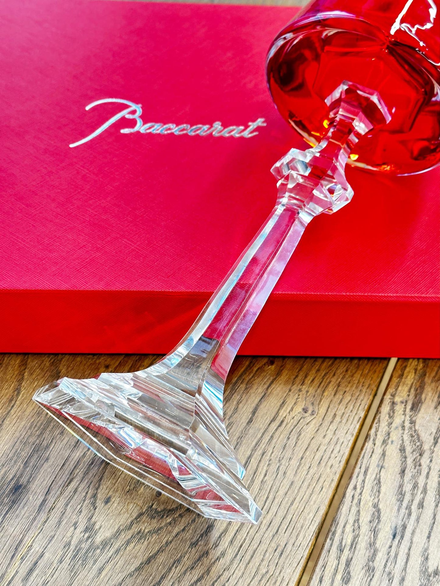 Baccarat Harcourt "Fire of My Heart" Crystal Candle Holder