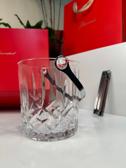 Baccarat Crystal Ice Bucket & Glass Set