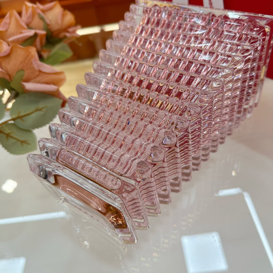 Baccarat EYE Crystal Vase - Limited Edition Trapezoidal Design for Qixi Festival