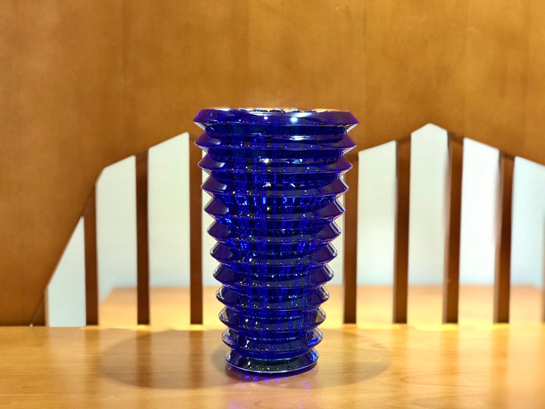 Baccarat EYE Series Cobalt Blue Crystal Vase