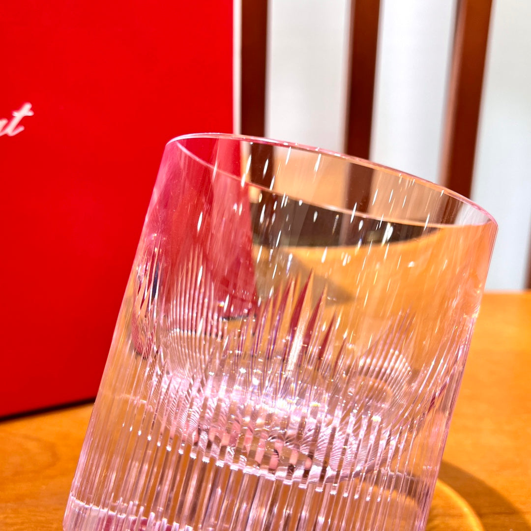 Baccarat GLORIA Angel Wings Whiskey Glass - Pink Edition