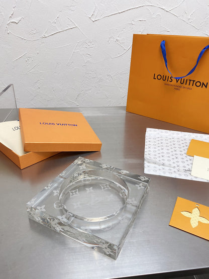 Louis Vuitton x Baccarat Crystal Ashtray – Limited Edition Luxe Home Decor