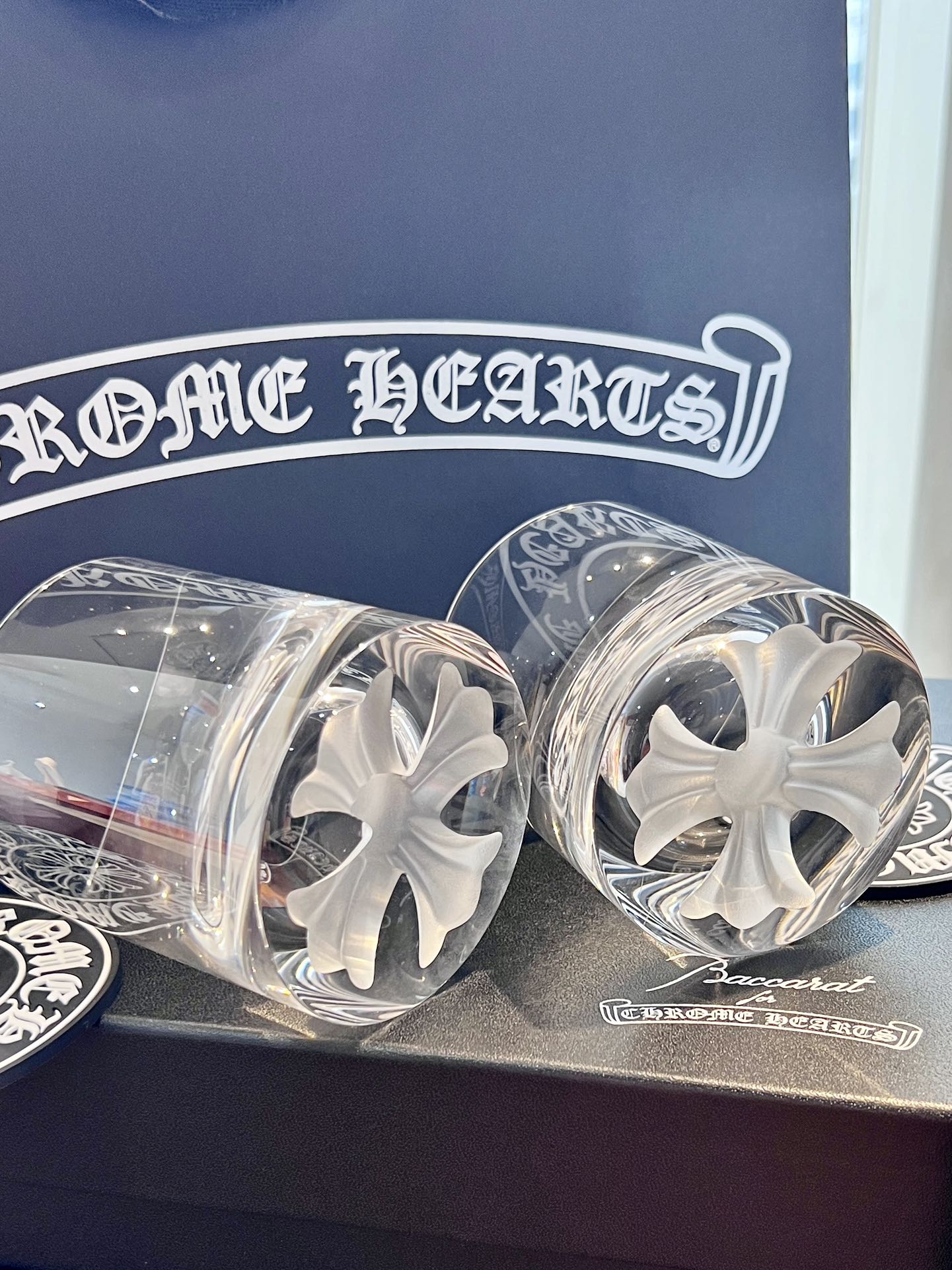 Chrome Hearts x Baccarat Collaboration – Limited Edition Crystal Tumblers